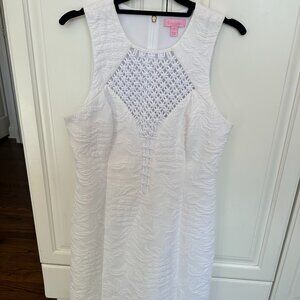 Women's Lilly Pulitzer Keali White Pineapple Shift Dress - Size 8